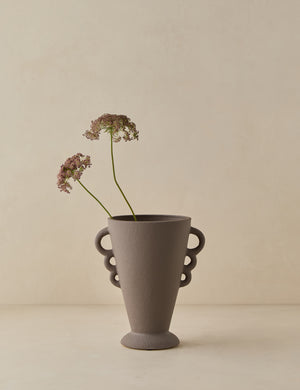 Panthea textural tapered loop handle ceramic vase by Aimee Song