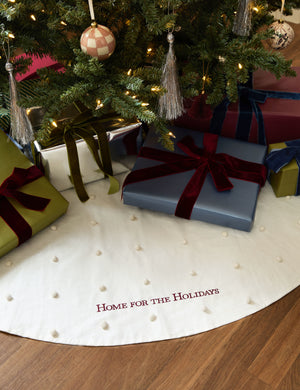 Pom Tree Skirt by Sarah Sherman Samuel : Citron