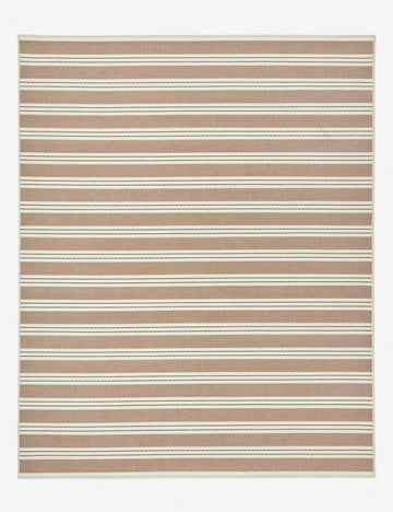 Custom Minetta Hand-Loomed Indoor / Outdoor Rug, Pomegranate