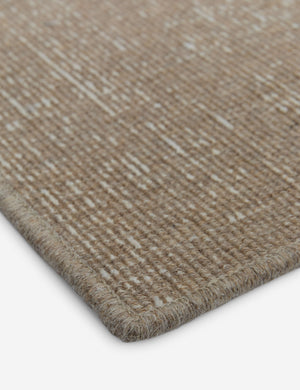 Custom Polina Flatweave Wool Rug, Weathered Oak