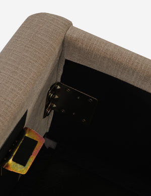 Open Box: Shara Storage Bed, Taupe Queen