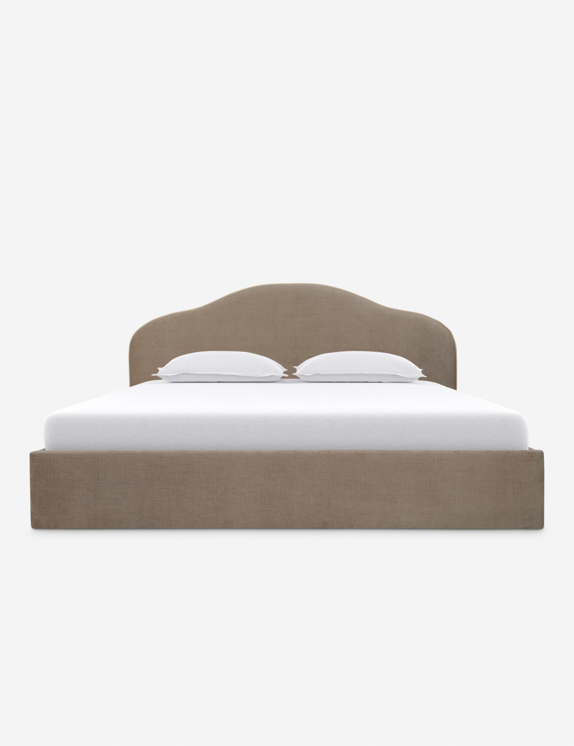 Open Box: Shara Storage Bed, Taupe Queen