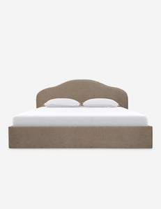 Open Box: Shara Storage Bed, Taupe Queen