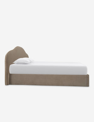 Open Box: Shara Storage Bed, Taupe Queen