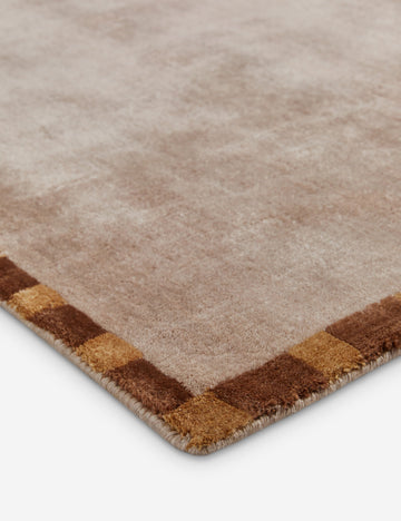 Rajaa Hand-Loomed Viscose Rug Swatch by Sarah Sherman Samuel, Blush
