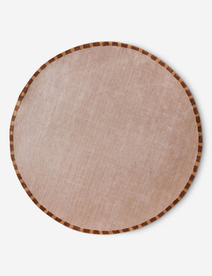Rajaa Hand-Loomed Viscose Rug Swatch by Sarah Sherman Samuel, Blush