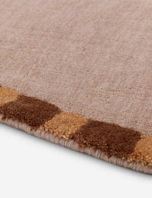 Rajaa Hand-Loomed Viscose Rug Swatch by Sarah Sherman Samuel, Blush
