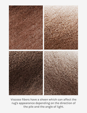 Rajaa Hand-Loomed Viscose Rug Swatch by Sarah Sherman Samuel, Blush