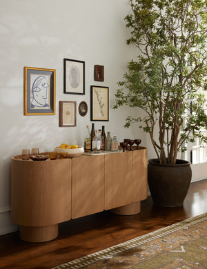 Open Box: Raphael Sideboard, Honey Oak