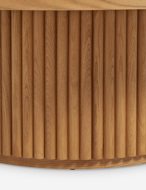 Open Box: Rutherford Round Coffee Table, Natural Oak