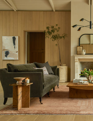 Fabienne Sofa : Talc Performance Linen / 90