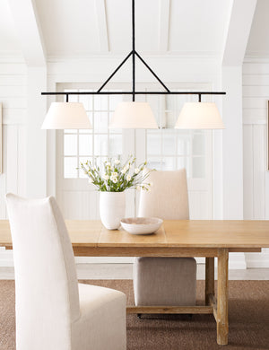 Andrade Linear Pendant Light : Bronze / 57.5