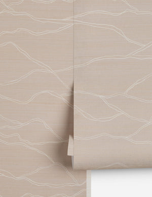 Sands Grasscloth Wallpaper Swatch by Sarah Sherman Samuel, Natural