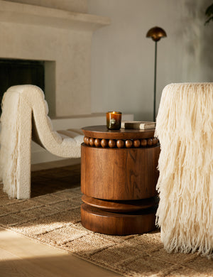 Open Box: Coco Round Side Table, Espresso by Carly Cushnie