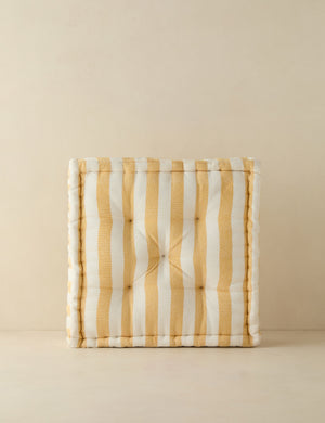 Sunday striped outdoor throw pillow