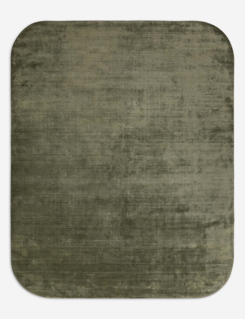 #color::deep-sage #size::2-6--x-8--runner #size::3--x-5- #size::4--x-6- #size::5--x-8- #size::6--x-9- #size::8--x-10- #size::9--x-12- #size::10--x-14- #size::12--x-15- | Sutton Solid Color Hand-Loomed Viscose Rug by Aimee Song