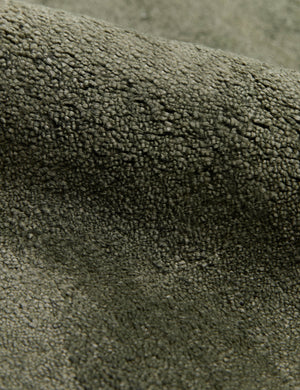 Close up view of the Sutton Solid Color Hand-Loomed Viscose Rug by Aimee Song