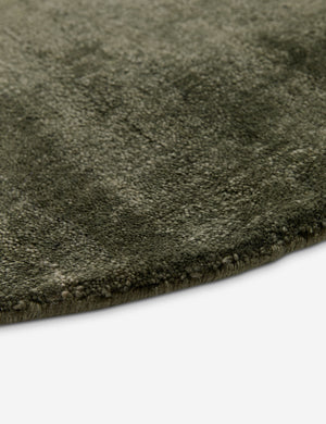 Close up view of the Sutton Solid Color Hand-Loomed Viscose Rug by Aimee Song