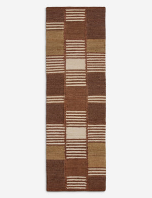 Tamarisk Flatweave Jute Rug Swatch by Elan Byrd, Camel