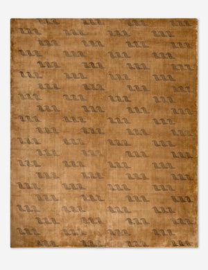 Tiikeri Hand-Loomed Viscose Rug Swatch by Sarah Sherman Samuel, Brown