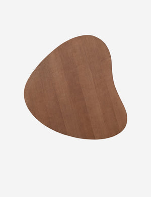 Overhead view of the Torino sculptural dark brown nesting coffee table by Aimee Song