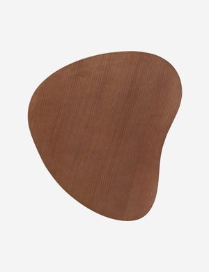 Overhead view of the Torino sculptural dark brown nesting coffee table by Aimee Song