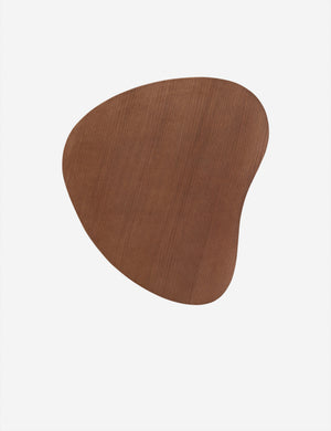 Overhead view of the Torino sculptural dark brown nesting coffee table by Aimee Song