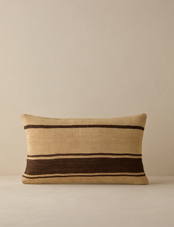 Vintage Lumbar Pillow No. 274, 12" x 20"