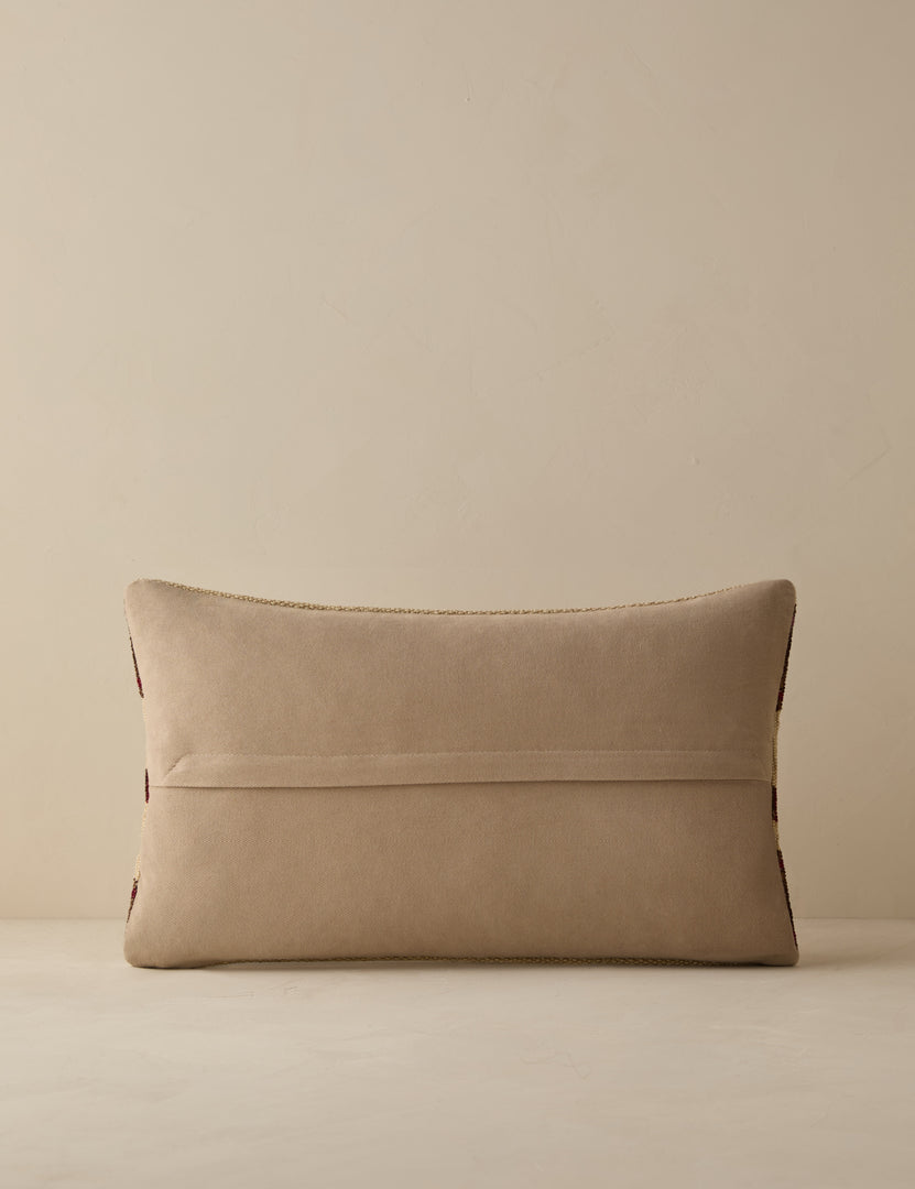 Vintage Lumbar Pillow No. 278, 12" x 20"