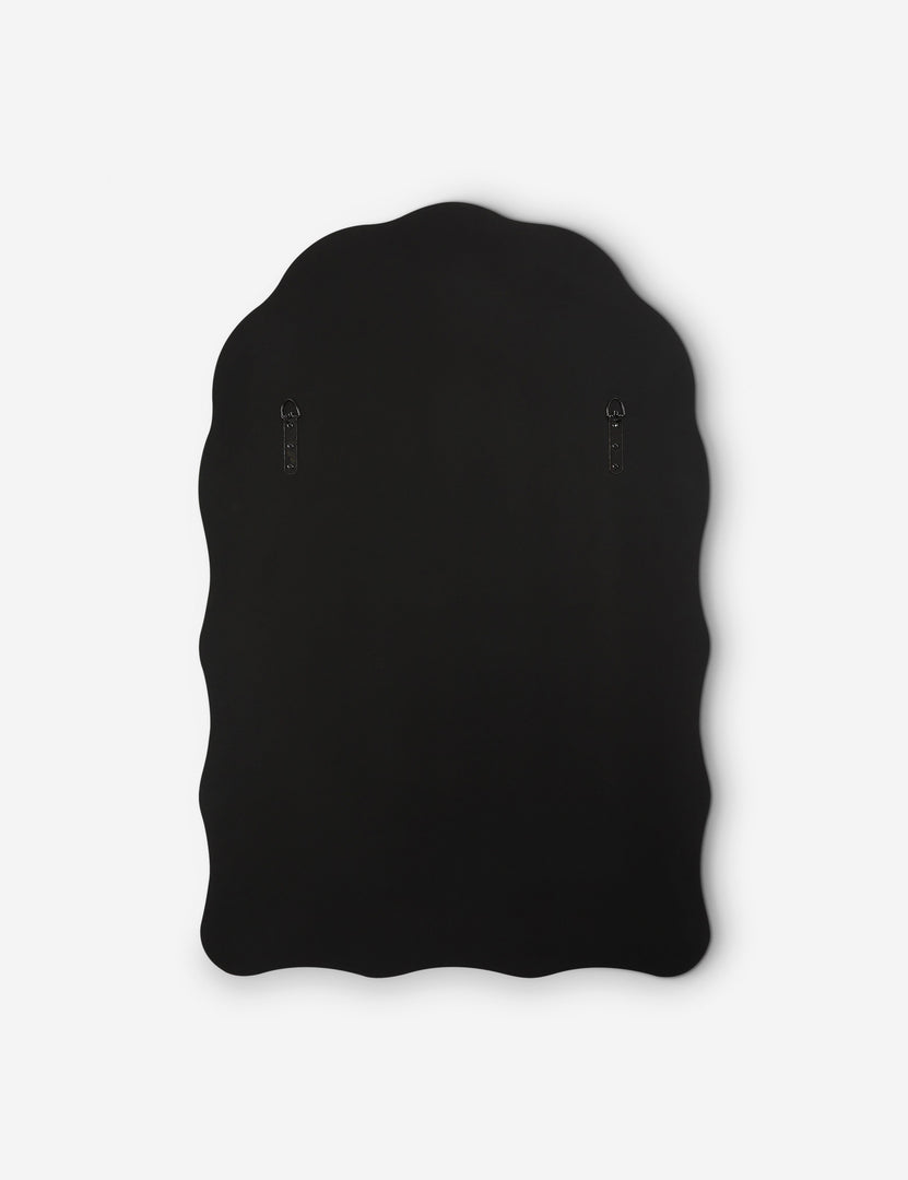 #color::brass | Back of the Gannet scalloped frame wall mirror