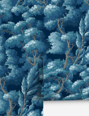 Bellona Wallpaper Mural, Blue - Swatch