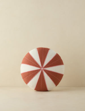 Wrenley high-contrast design disc outdoor pillow