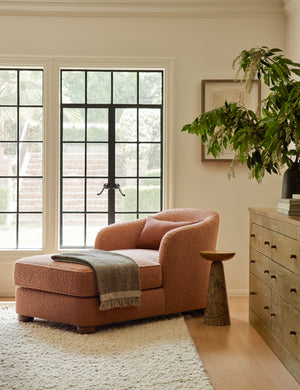 Ingmar Chaise by DISC Interiors : Blush Luxe Boucle