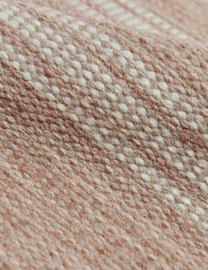 Custom Cheyenne Flatweave Wool Rug, Rose