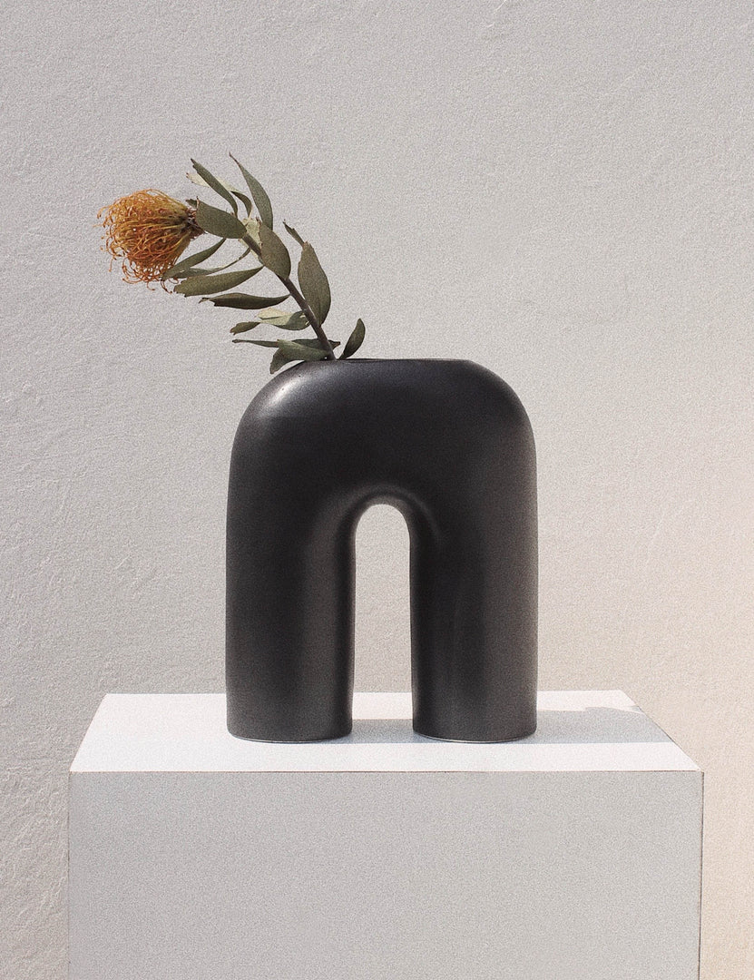 #color::black | Zo Decorative Vase by Osmos Studio