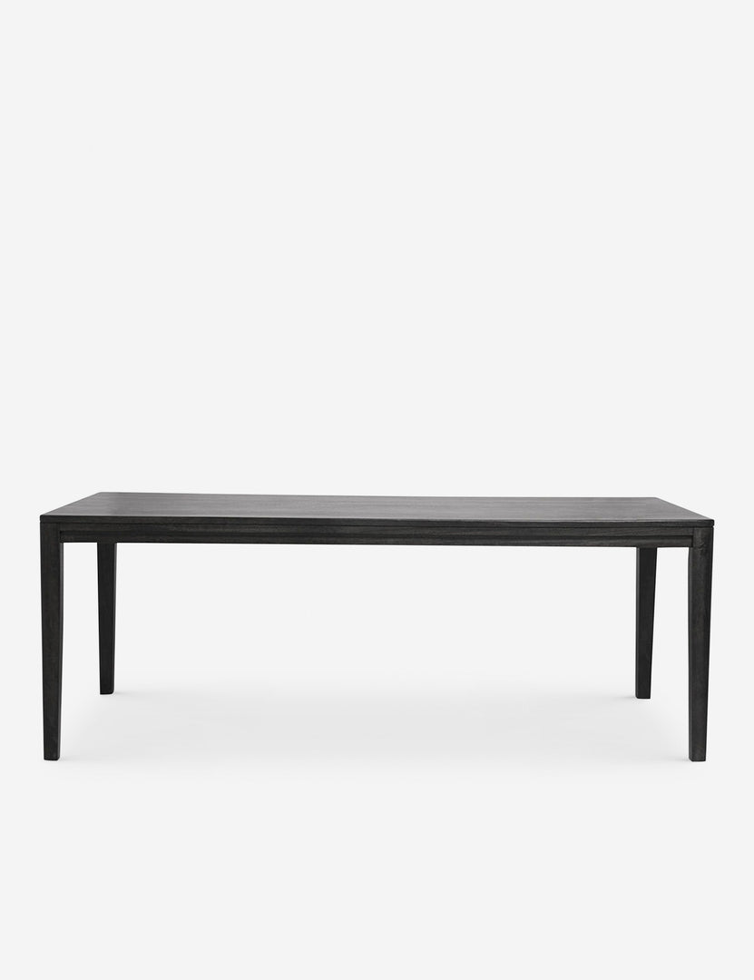 #color::black #size::82-W | Reese black mango wood rectangular dining table.