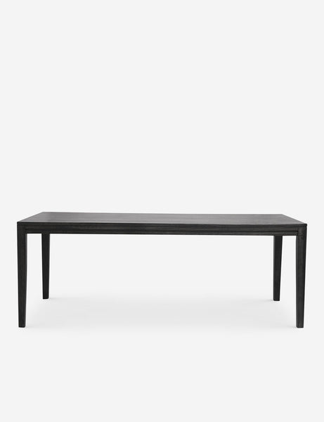 #color::black #size::82-W | Reese black mango wood rectangular dining table.