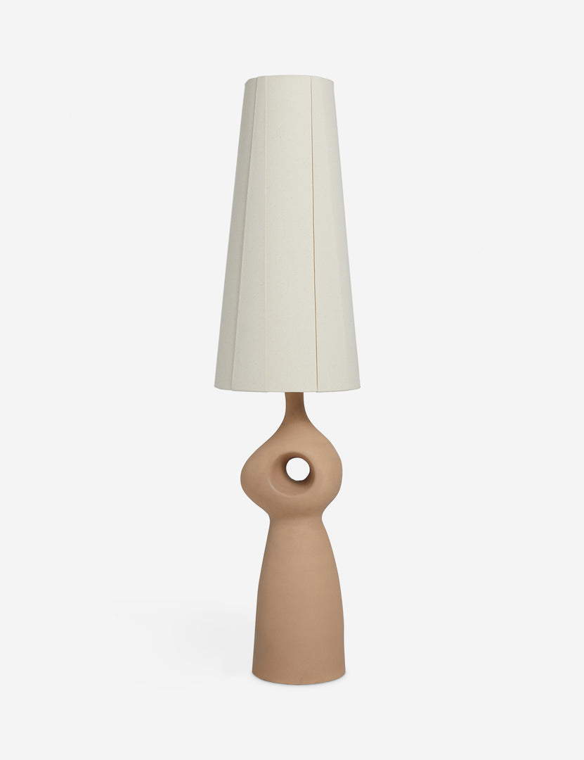 #color::rose | Rhodes sculptural ceramic floor lamp.