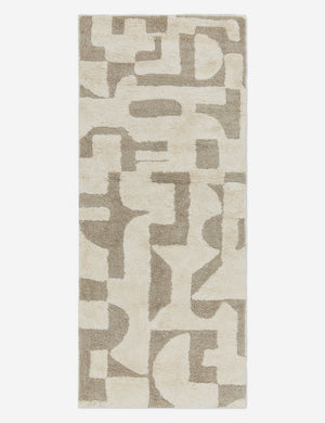 Long Sandoval neutral modern bath mat
