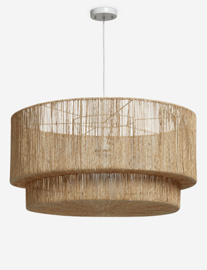 #color::natural | Sayan natural jute-wrapped pendant light