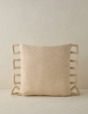 Sofia modern linen throw pillow.