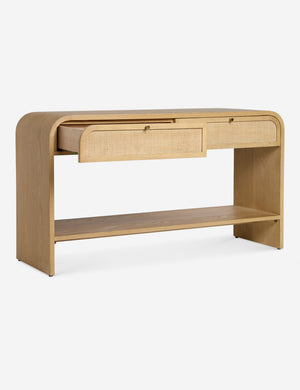 Open Box: Suzette Console Table, Natural Oak