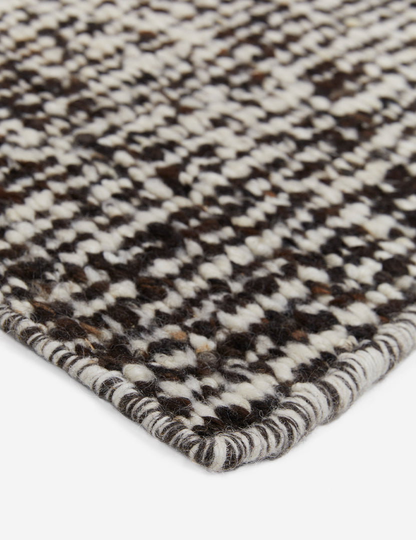 #color::espresso #size::10--x-14- #size::2-6--x-8- #size::6--x-9- #size::8--x-10- #size::9--x-12- | Corner of the Taos espresso rug