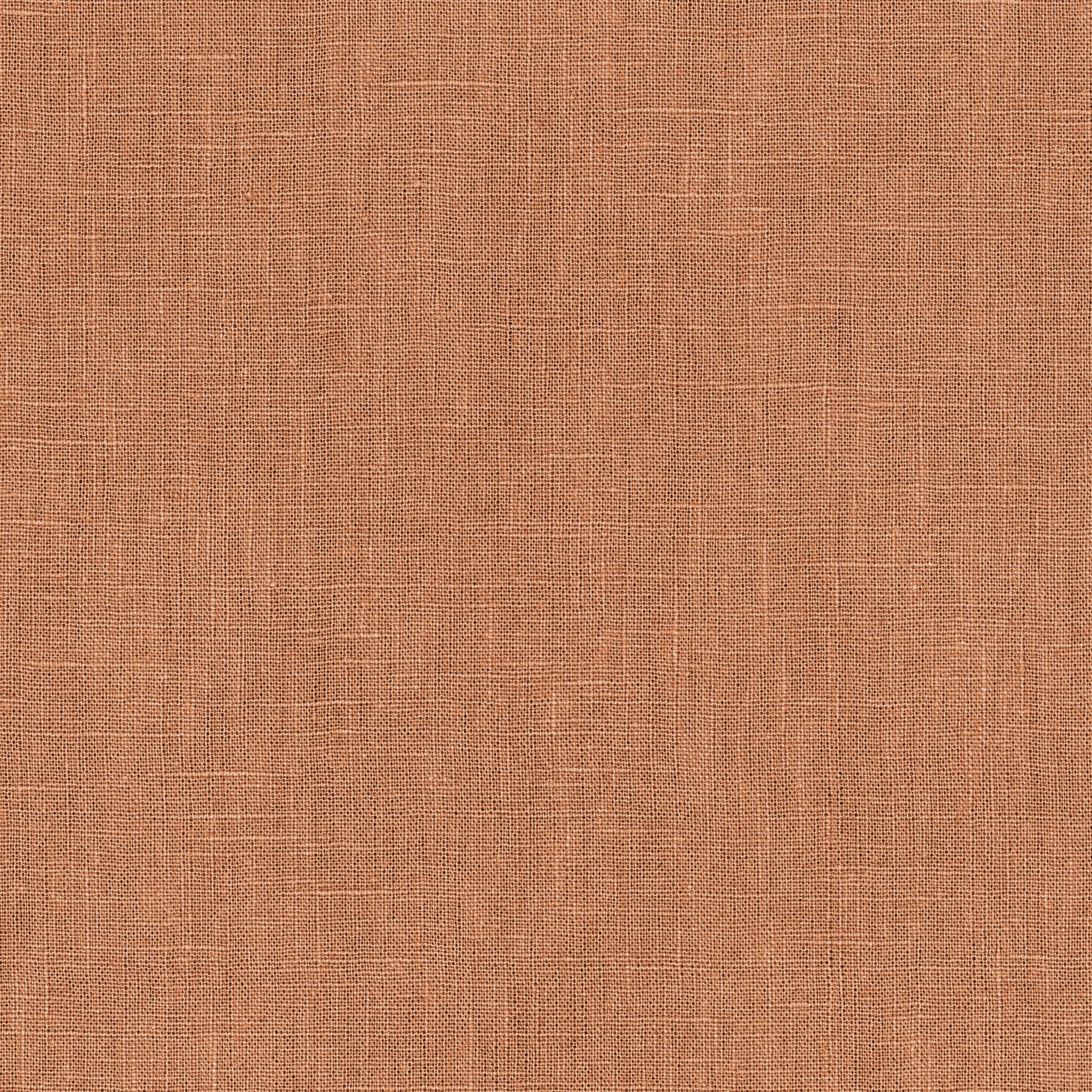 Terracotta Linen Weave Fabric Swatch