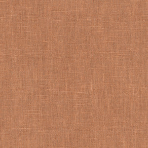 Terracotta Linen Weave Fabric Swatch