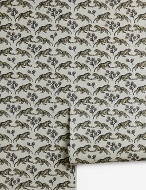 Tiger Grasscloth Wallpaper by Sarah Sherman Samuel, Ivory - Swatch