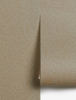 Topos Abstract Line Patterned Wallpaper by Élan Byrd