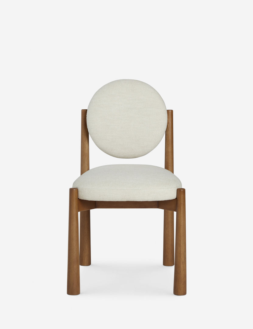 #color::ivory-basketweave | Truett modern dining chair.