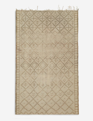 Vintage Moroccan Hand-Knotted Wool Rug No. 16, 5'5