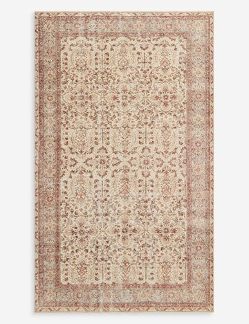 Vintage Turkish Hand-Knotted Wool Rug No. 295, 5'4" x 8'12"